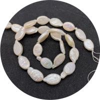 Keshi Cultured Freshwater Pearl Beads, Ellipse, polished, DIY, white Approx 14.96 Inch 