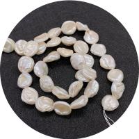 Keshi Cultured Freshwater Pearl Beads, irregular, polished, DIY, white, 9-10mm Approx 14.96 Inch 