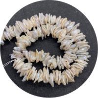 Keshi kultivierte Süßwasserperlen, Natürliche kultivierte Süßwasserperlen, poliert, DIY, 1x10-2x15mm, Länge:ca. 14.96 ZollInch, verkauft von Strang