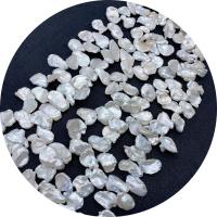 Keshi Cultured Freshwater Pearl Beads, petals, polished, DIY, white, 12x15- Approx 14.96 Inch 