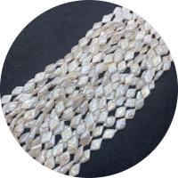 Keshi Cultured Freshwater Pearl Beads, Rhombus, polished, DIY, white Approx 14.96 Inch 