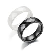 Porzellan Paar- Ring, poliert, Modeschmuck & unisex & verschiedene Größen vorhanden, keine, 6x1.9mm, verkauft von PC