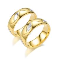 Нержавеющая сталь Rhinestone палец кольцо, 201 нержавеющая сталь, вакуумное ионное покрытие, Мужская & разный размер для выбора & разные стили для выбора & со стразами продается PC