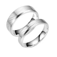 Пара кольца палец, 201 нержавеющая сталь, полированный, Мужская & разный размер для выбора, серебряный, 6*4mm,6*2mm, продается PC