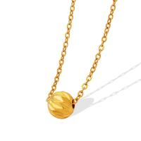 Titanium Steel Necklace, titanium steel lobster clasp, for woman, golden, 8mm cm 