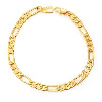 Stainless Steel Chain Bracelets, 304 Stainless Steel, gold color plated, fashion jewelry & Unisex, golden 