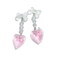 Acrylic Drop Earring, with Resin & Plastic, fashion jewelry & for woman 60mm 