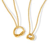 Titanium Steel Jewelry Necklace, titanium steel lobster clasp, for woman, golden cm 