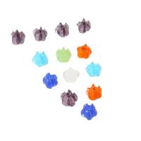 Perles de verre végétales, chalumeau, fleur, coulage, DIY, plus de couleurs à choisir, 12mm, Vendu par PC