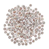 Perles acryliques plaquée, Acrylique, Placage, DIY, couleurs mélangées Vendu par sac