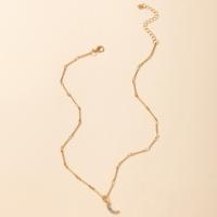 collier de Stras en alliage Zinc, alliage de zinc, avec 5.5cm chaînes de rallonge, Placage, bijoux de mode & pour femme & avec strass, Or .5 cm, Vendu par PC