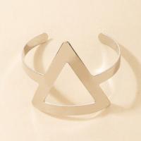 Zinc Alloy Cuff Bangle, plated, fashion jewelry & for woman, silver color, 56mm 
