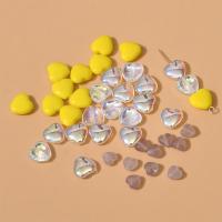 Handgefertigte Lampwork Perlen, Herz, plattiert, DIY, gemischte Farben, 10mm, verkauft von PC