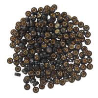 Schmelz Acryl Perlen, rund, DIY & Emaille, goldgelb, 4x7mm, 100PCs/Tasche, verkauft von Tasche