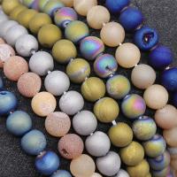 Laugh Rift Achat Perle, rund, plattiert, DIY & verschiedene Größen vorhanden, keine, Länge:ca. 14.96 ZollInch, verkauft von Strang