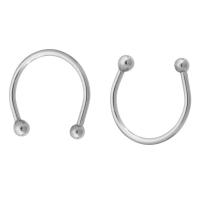 Stainless Steel Clip Earrings, 304 Stainless Steel, machine polished, fashion jewelry & DIY & Unisex, original color 
