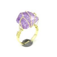 Edelstein Messing Finger Ring, mit Edelstein, verschiedenen Materialien für die Wahl & unisex, 20x15mm, verkauft von PC