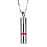 304 Stainless Steel Perfume Bottle Necklace & for man, original color Approx 19.69 Inch 