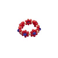 Seedbead Finger Ring, with Elastic Thread, Round, fashion jewelry & for woman Inner Approx 17mm 