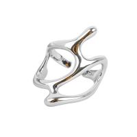 Sterling Silver Finger Ring, 925 Sterling Silver, plated, Adjustable & for woman & hollow 