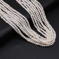 Baroque Cultured Freshwater Pearl Beads, natural, DIY, white, 3-3.5mm Approx 14-15 Inch 