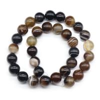Natürliche Streifen Achat Perlen, DIY, keine, Länge:ca. 38 cm, verkauft von Strang