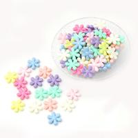 Solid Color Acrylic Beads, Flower, DIY, mixed colors 
