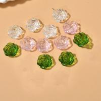 Transparent Acrylic Beads, Rose, DIY 18mm 
