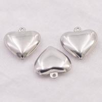 Stainless Steel Floating Charm Pendant, 304 Stainless Steel, Heart, machine polished, fashion jewelry & DIY & Unisex original color 