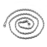 Halskette, 304 Edelstahl, plattiert, Französische Seilkette & unterschiedliche Länge der Wahl & DIY & unisex, originale Farbe, verkauft von PC