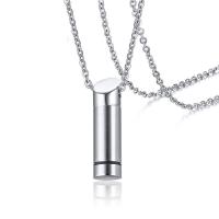 304 Stainless Steel Cinerary Casket Necklace, fashion jewelry & Unisex, original color Approx 19.69 Inch 