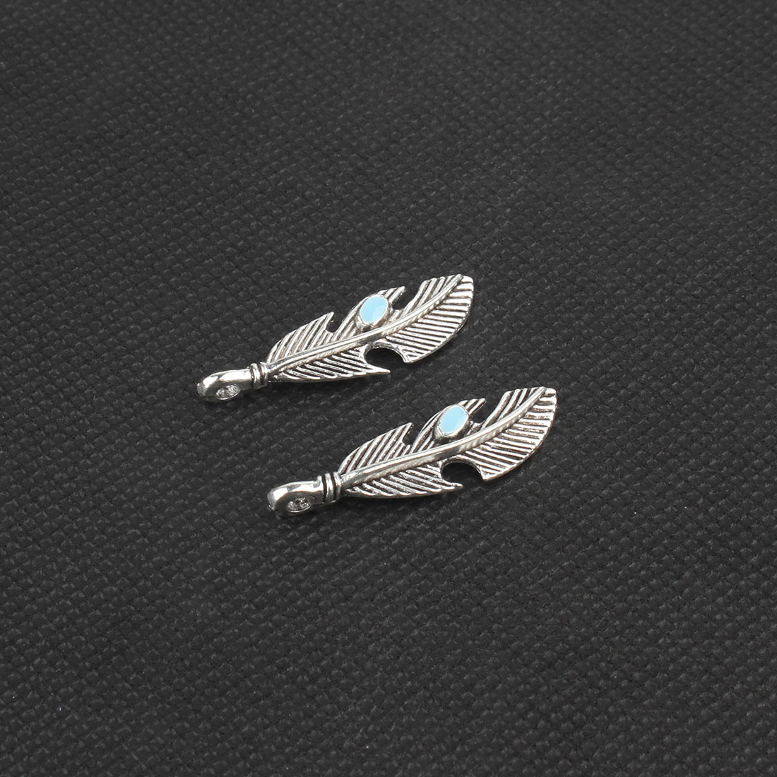 Zinc Alloy Leaf Pendants, plated, enamel, more colors for choice, 39x11x3.5mm, Hole:Approx 4.5mm, Sold By PC