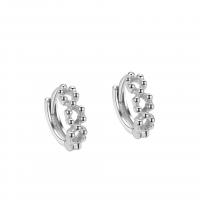 Sterling Silver Huggie Hoop Earring, 925 Sterling Silver, plated, for woman & hollow 