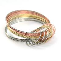 Iron Bangle, fashion jewelry & multilayer & Unisex, mixed colors, 17cm 