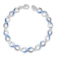 Fashion Zinc Alloy Bracelets, with Artificial Opal, zinc alloy lobster clasp, for woman, mixed colors cm 