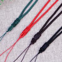 Cordón de nudo Cuerda de collar, hecho a mano, Bricolaje, más colores para la opción, 3mm, longitud:aproximado 25.59-27.56 Inch, Vendido por Sarta