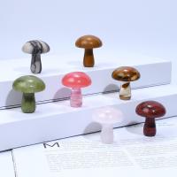 Décoration de pierre perles, pierre gemme, champignon, poli, différents matériaux pour le choix Vendu par PC