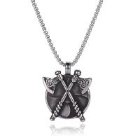 316L Stainless Steel Necklace, plated, fashion jewelry & for man, silver-grey cm 
