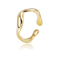 304 Stainless Steel Cuff Finger Ring, plated, adjustable & for woman 20mm, US Ring 