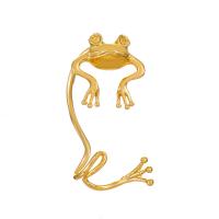 Zinc Alloy Earring Clip, Frog, plated, fashion jewelry & for woman 60mm 