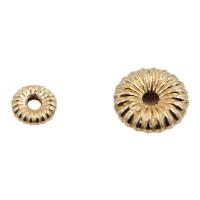 Doublé or perle d'entretoise, Boulier, 14K rempli d’or, DIY & normes différentes pour le choix, Vendu par PC