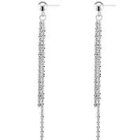 Sterling Silber Tropfen Ohrring, 925er Sterling Silber, verschiedene Stile für Wahl & für Frau, Silberfarbe, verkauft von Paar