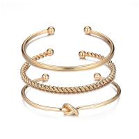 Zinc Alloy Cuff Bangle, plated, multilayer & Unisex 50-65mm 