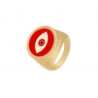 Enamel Zinc Alloy Finger Ring, plated, for woman 18mm 