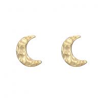 Zinc Alloy Stud Earring, zinc alloy post pin, Moon, plated, for woman 20mm 