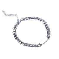 Titanium Steel Bracelet, titanium steel lobster clasp, anti-fatigue & for woman, silver color cm 