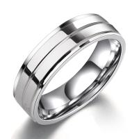 Кольцо из нержавеющей стали, Нержавеющая сталь 304, Мужская, серебряный, 17mm, продается PC