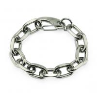 Fashion Zinc Alloy Bracelets, zinc alloy lobster clasp, Unisex, silver color cm 