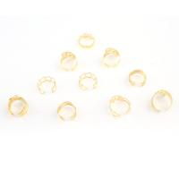 кольцо из цинкового сплава , цинковый сплав, Мужская, Золотой, 17mm, 100ПК/Box, продается Box