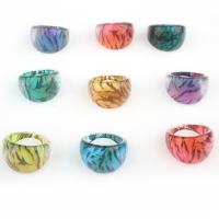 Harz Finger Ring, unisex, gemischte Farben, 17mm, 100PCs/Box, verkauft von Box